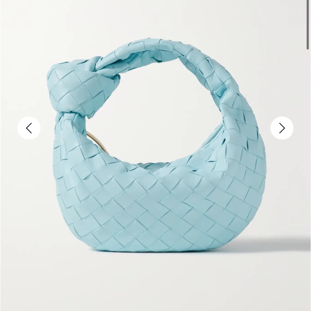 BOTTEGA VENETA
Jodie mini knotted intrecciato leather tote